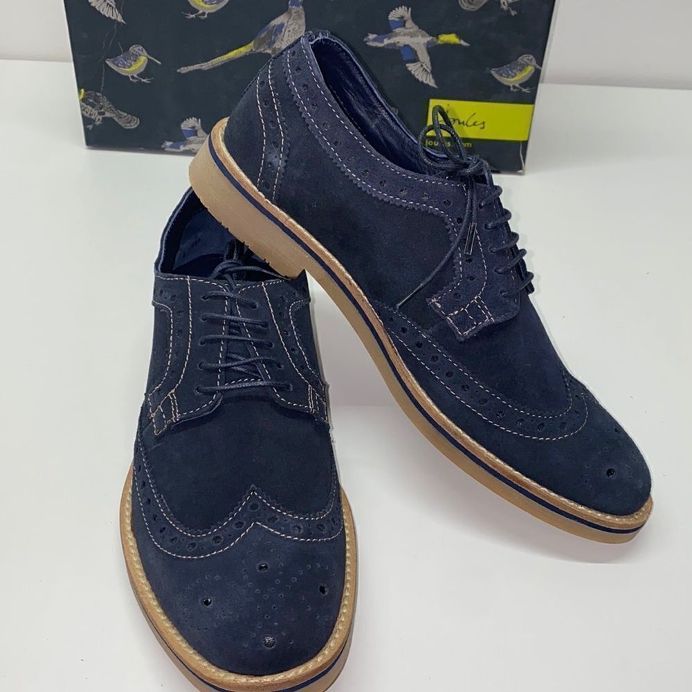 JOULES men’s leather SIZE 9 shoes New blue
